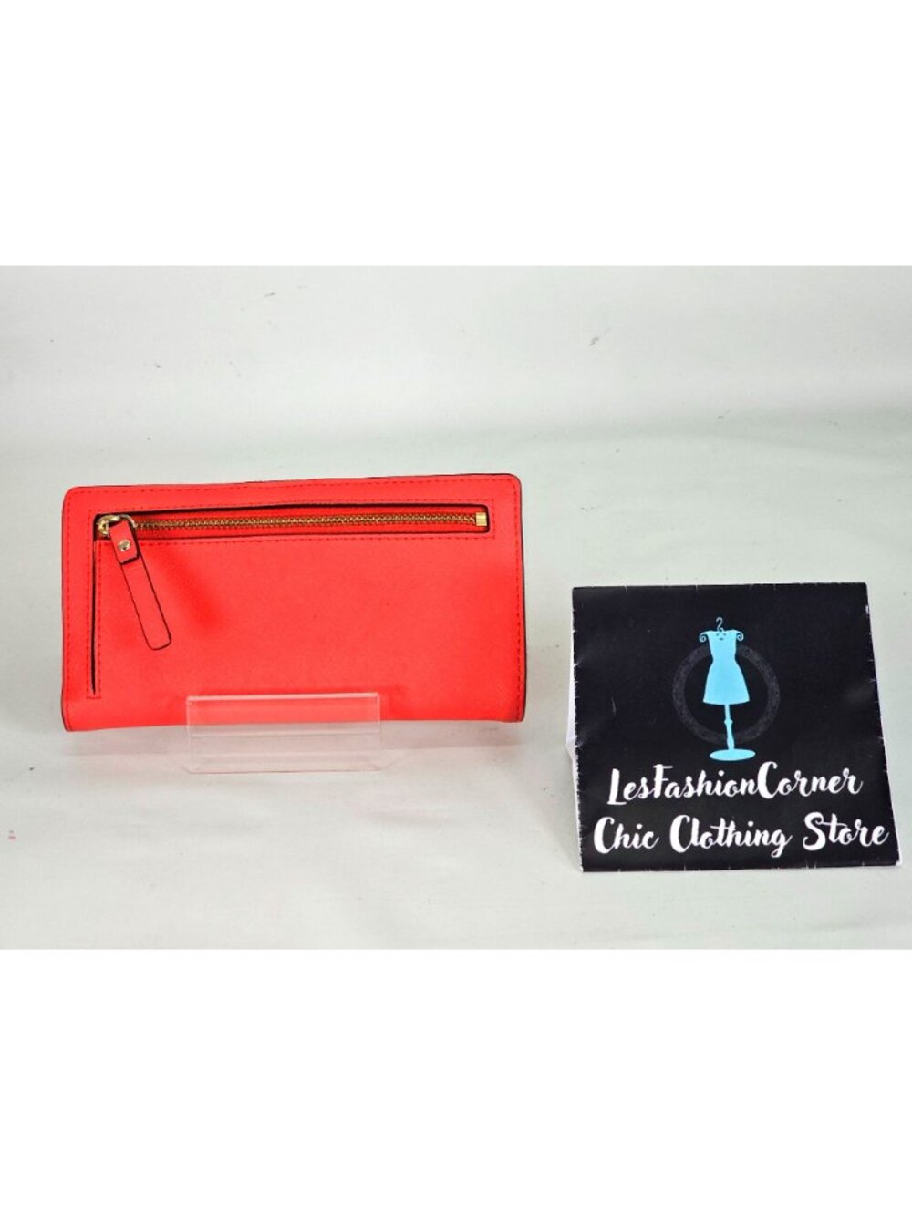 Kate Spade Women's Geranium Saffiano Leather Wallet Newbury Lane Stacy 292 - Picture 4 of 12